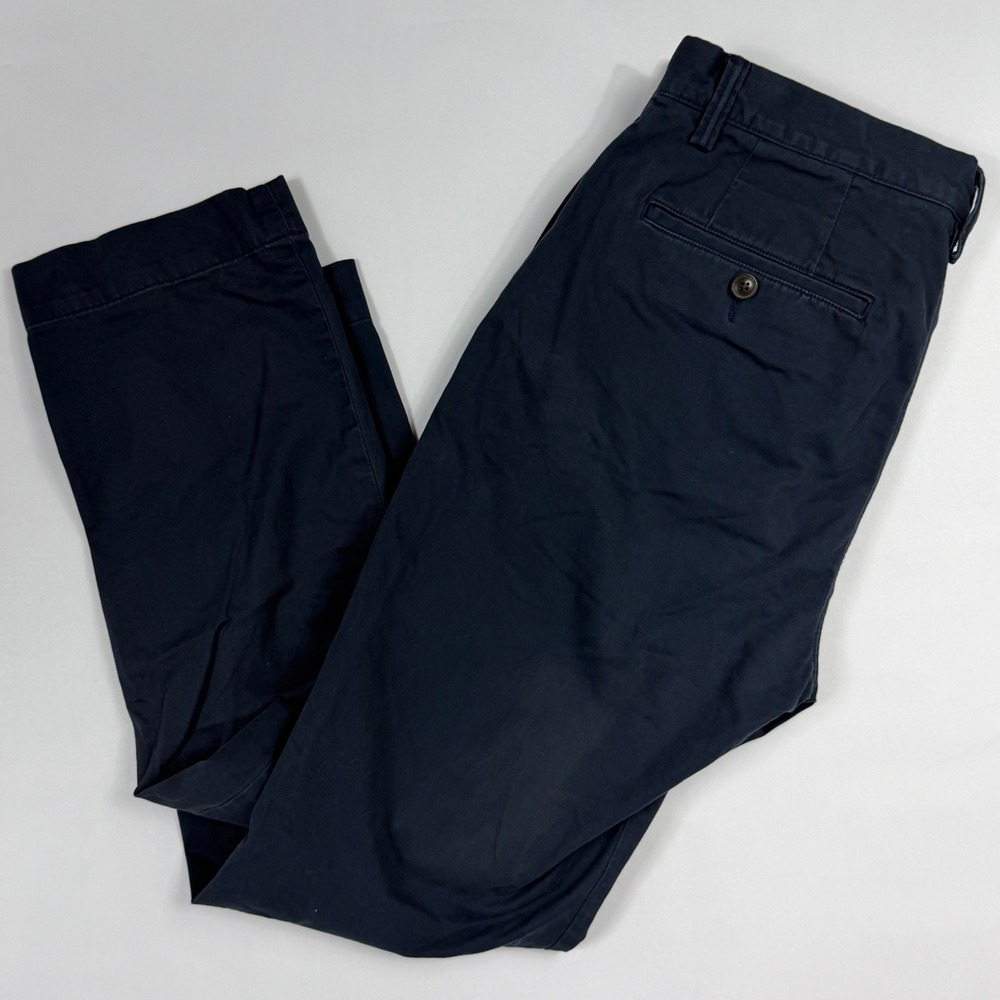 Polo Ralph Lauren The Bedford Chino Pants Mens 32x30 Navy Blue Stretch Straight
